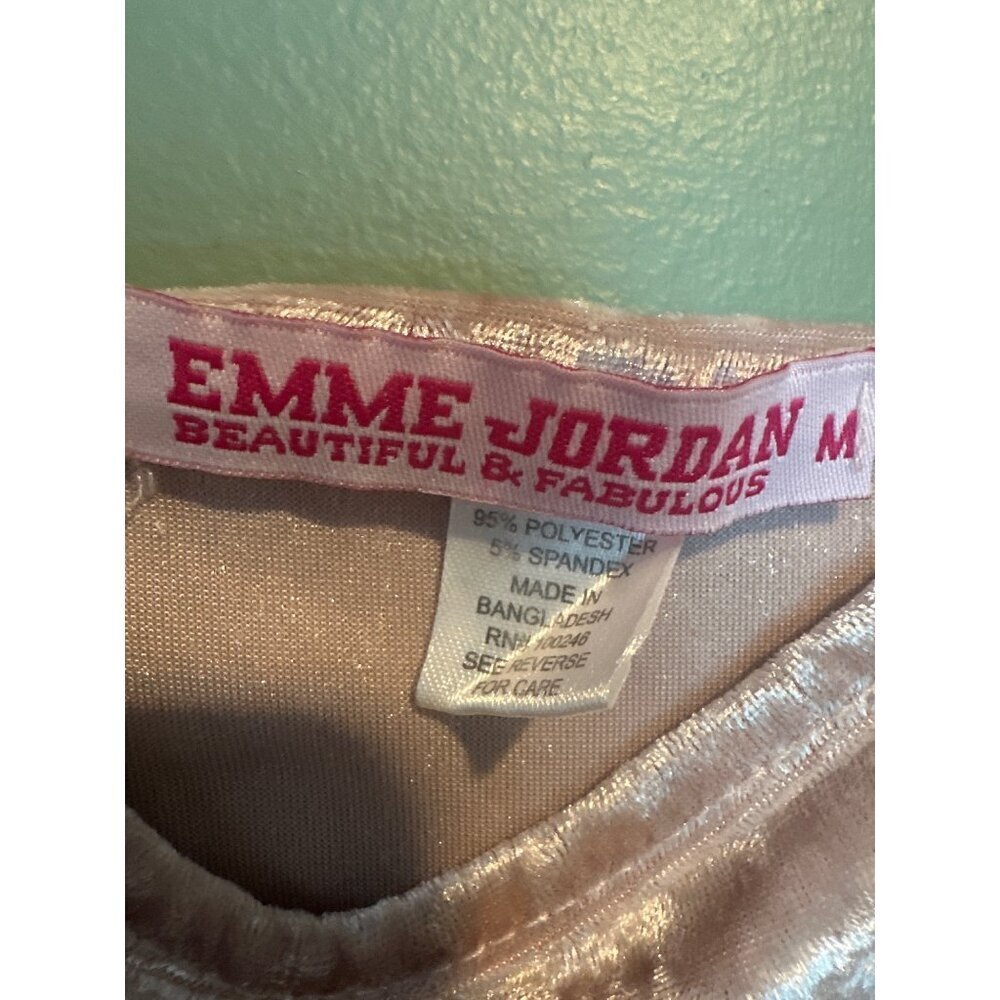 Light Pink Velvet Tank Top Women’s Size M Y2K Festival Rave Club Cottagecore - Picture 4 of 5